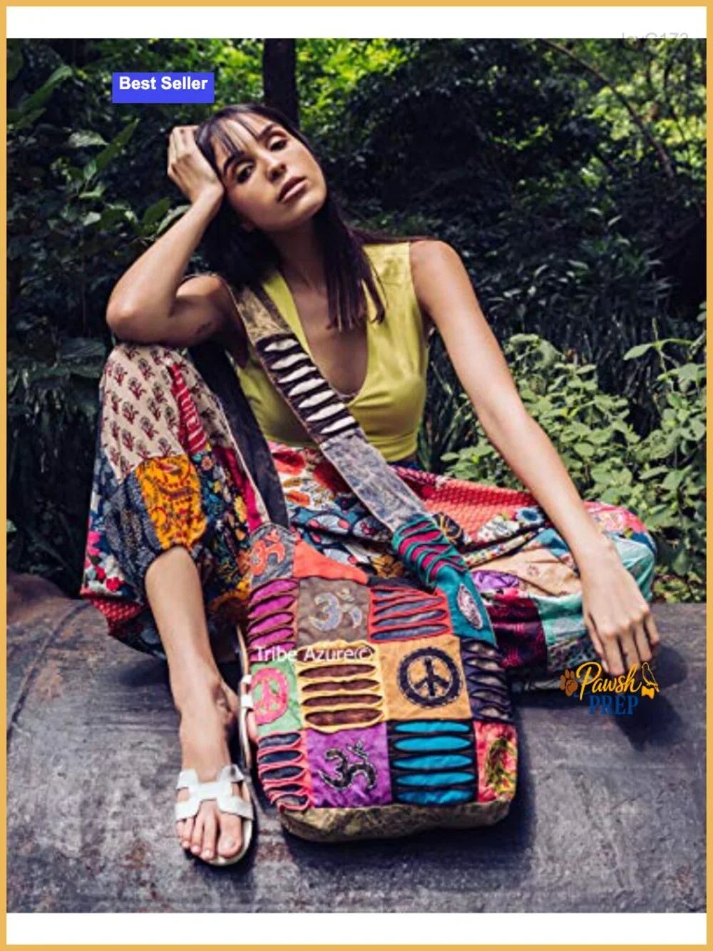 Handmade Patchwork Hobo Bag Organic Cotton Quilted Boho Shoulder Purse Zipper